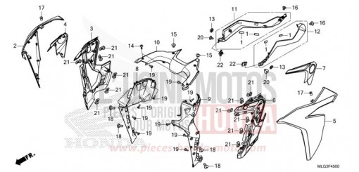MITTLERER WINDLAUF (CRF1100A/AL/D/DL) CRF1100AN de 2022